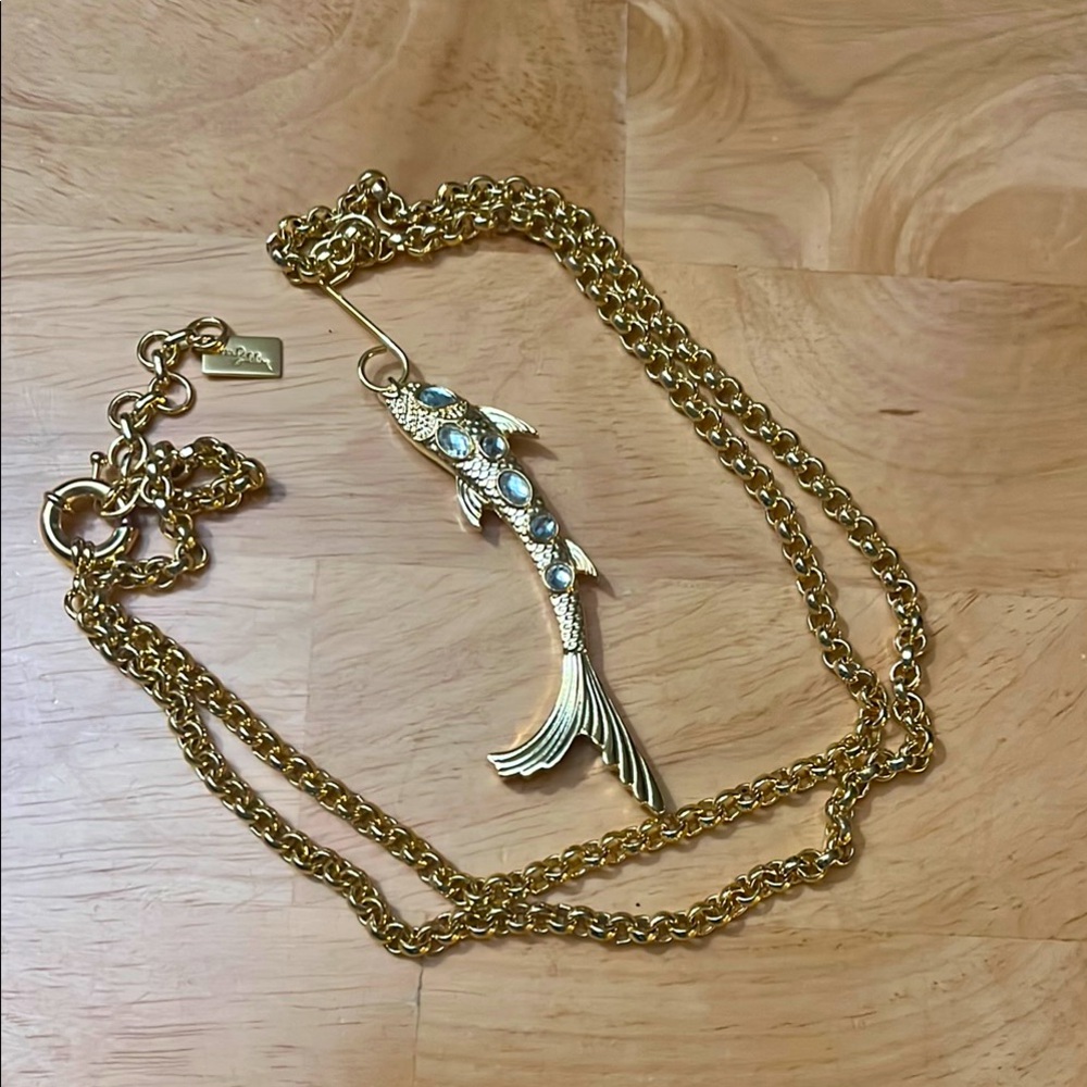 Lilly Pulitzer Fish Pendant Necklace